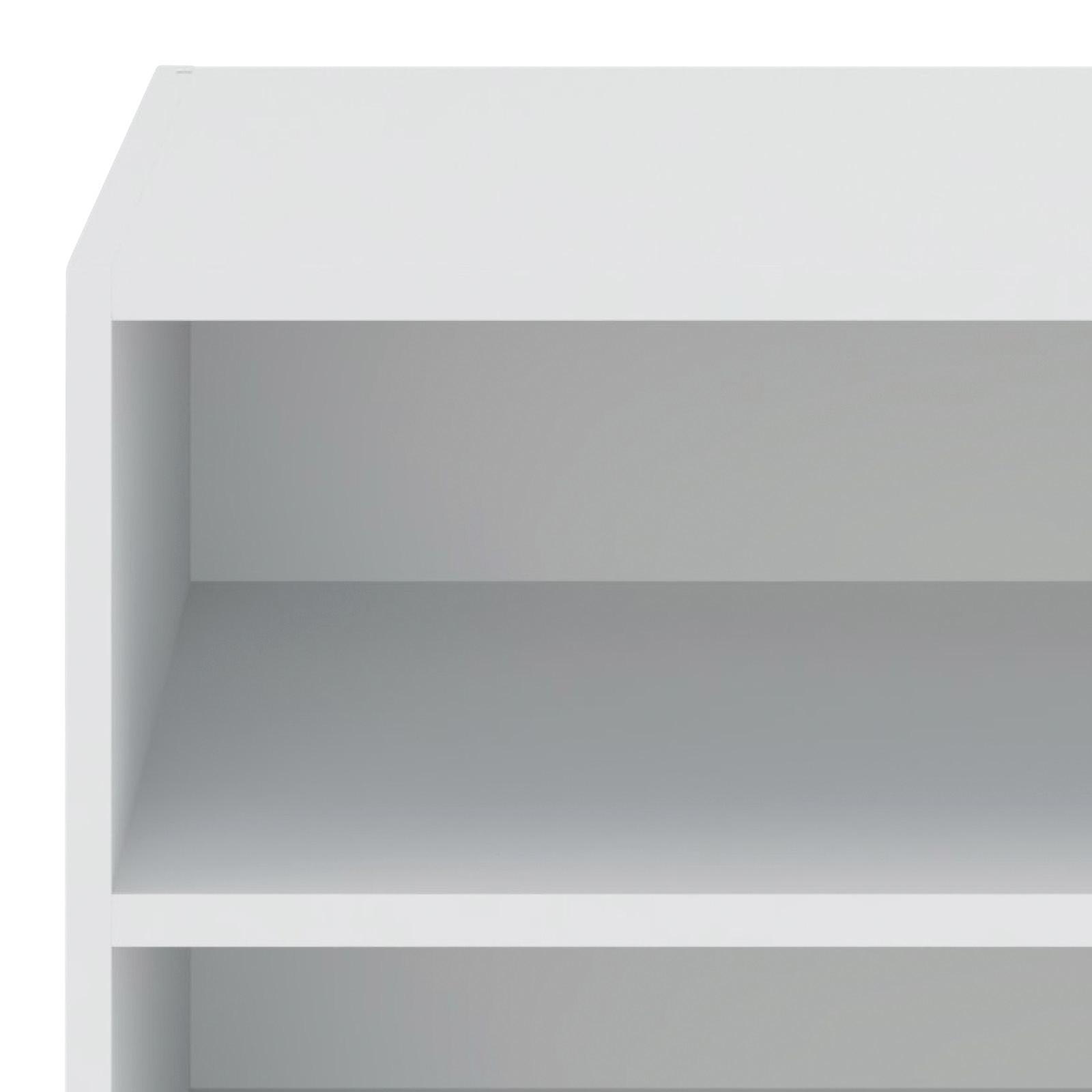 REGÁL UNIT-ELEMENTS MINI - bílá/černá, Moderní, kompozitní dřevo (91,2/44,8/40cm) - Ondega