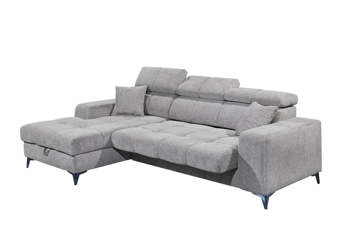 Ecksofa Sydney Taupe S: 172/268 Cm - Taupe/Schwarz, KONVENTIONELL, Textil (172/268cm) - MID.YOU