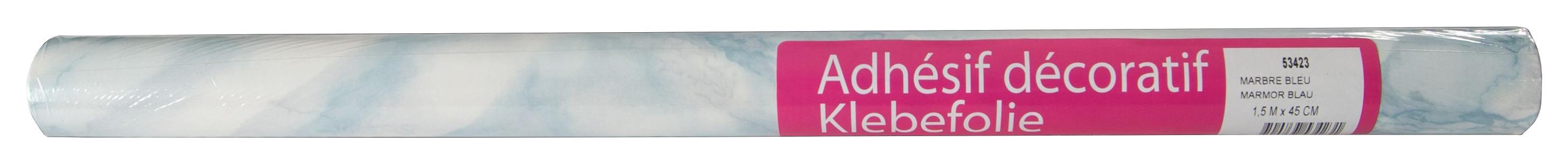 Klebefolie Marmoroptik Blau Basic-Line 45x150 cm - Blau, KONVENTIONELL, Kunststoff (45/150cm)