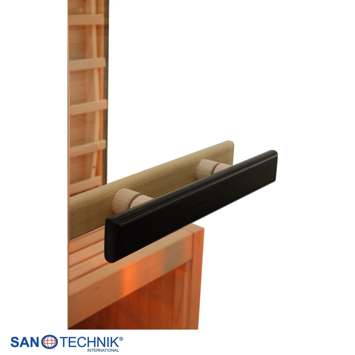 Infrarotkabine, für 2 Personen 5 Vollspektrumstrahler - Basics, Holz (125/190/100cm) - Sanotechnik