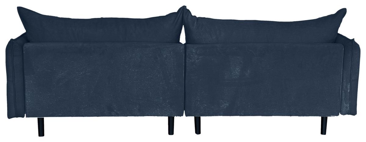 2-sitzer-sofa Sing Blau Cord B: 262 Cm - Blau/Schwarz, Design, Textil (262/91/115cm) - MID.YOU