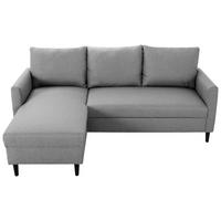 Rohová sedačka TWEETY, obojstranná, sivá - čierna/sivá, Basics, textil/plast (137/192cm) - P & B