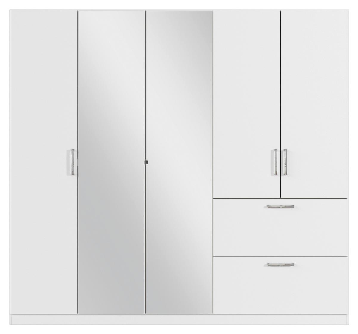Drehtürenschrank Padua Weiß B: 225 cm - Weiß, MODERN, Holzwerkstoff (225/210/54cm) - Rauch Möbel