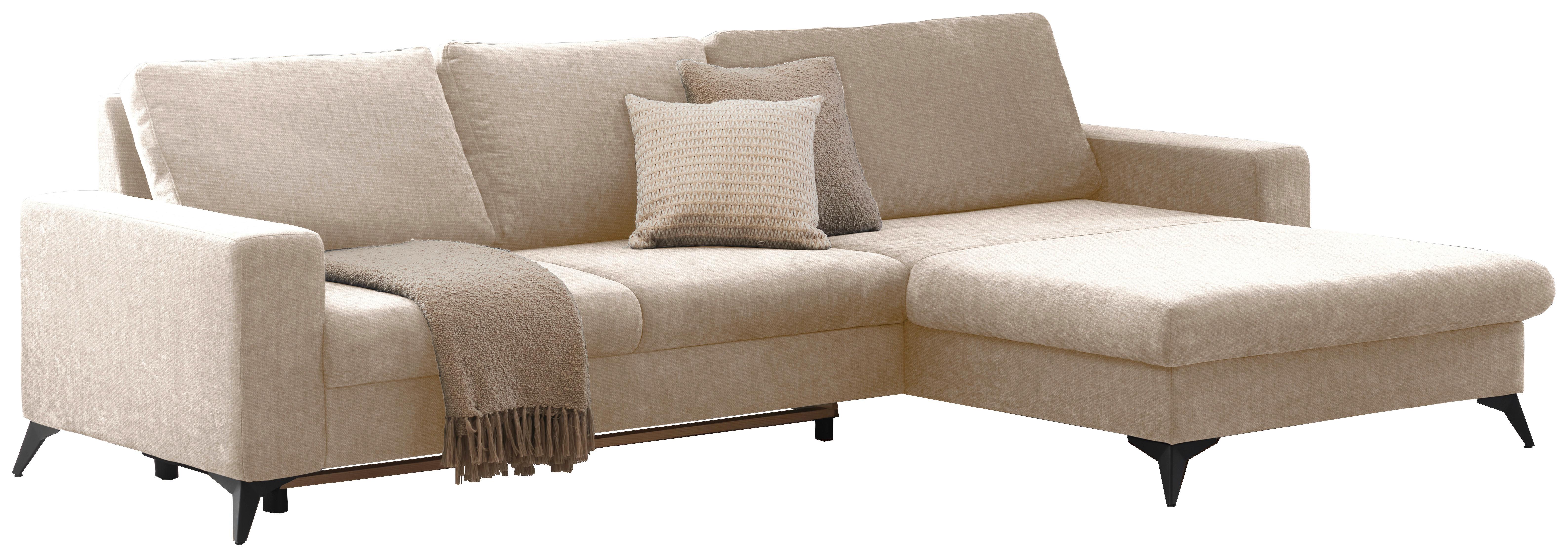 Sedacia súprava SUNNY, krémová,lôžko a úl.priestor - krémová, Modern, textil (290/87/178cm) - Mömax