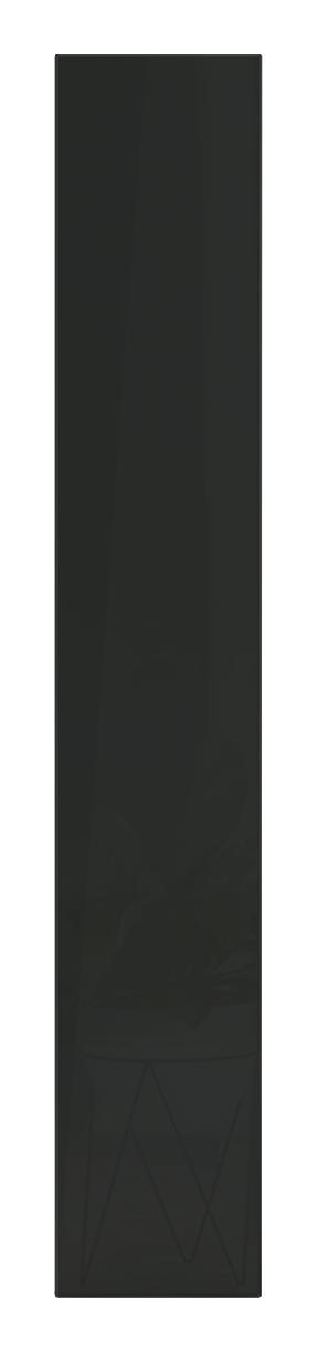 Schranktür Unit B:45cm Anthrazit Hochglanz Dekor - Anthrazit, MODERN, Holzwerkstoff (45,4/232,6/1,8cm) - Ombra