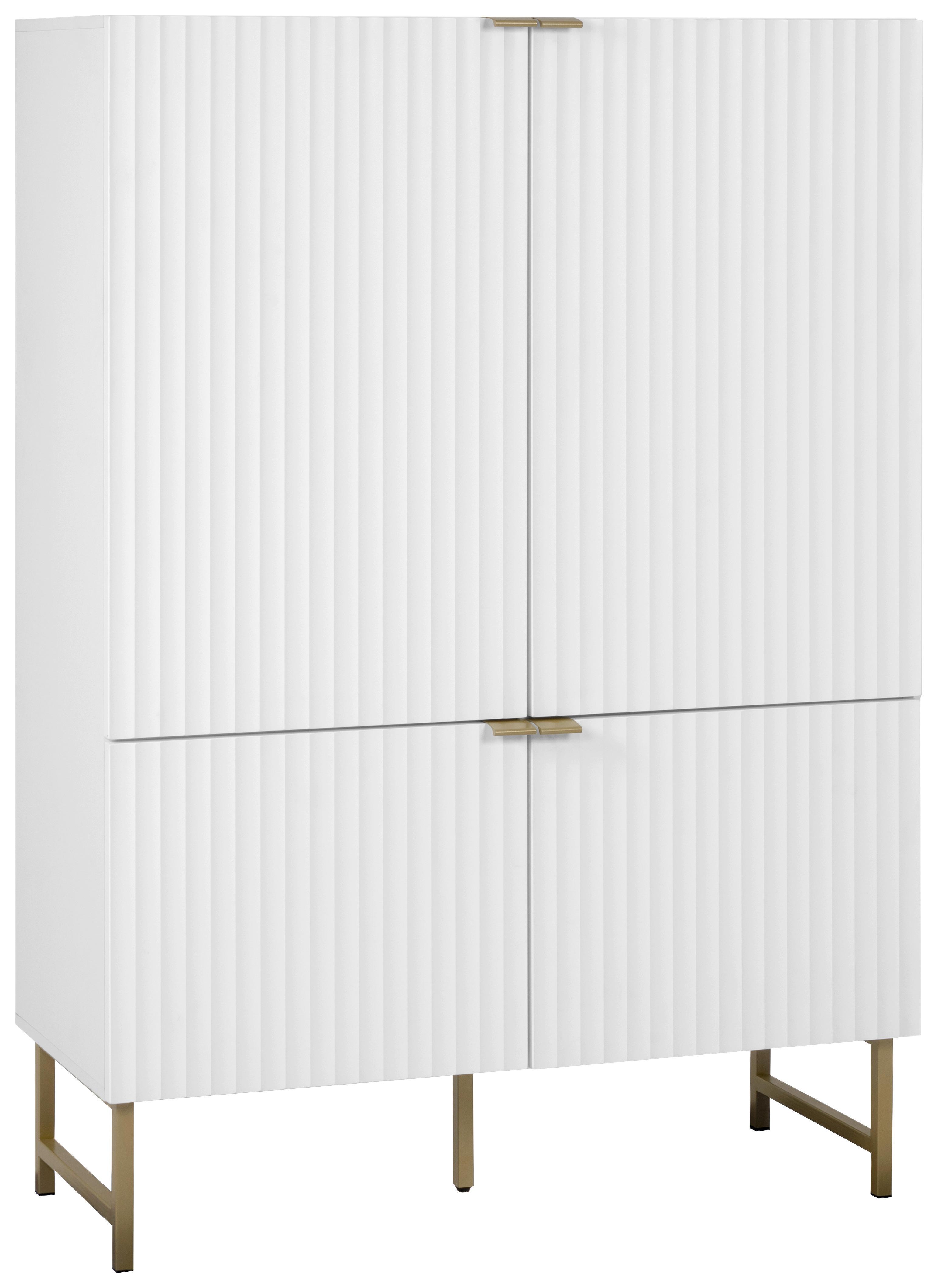 Highboard Edinburgh B: 100cm Weiß