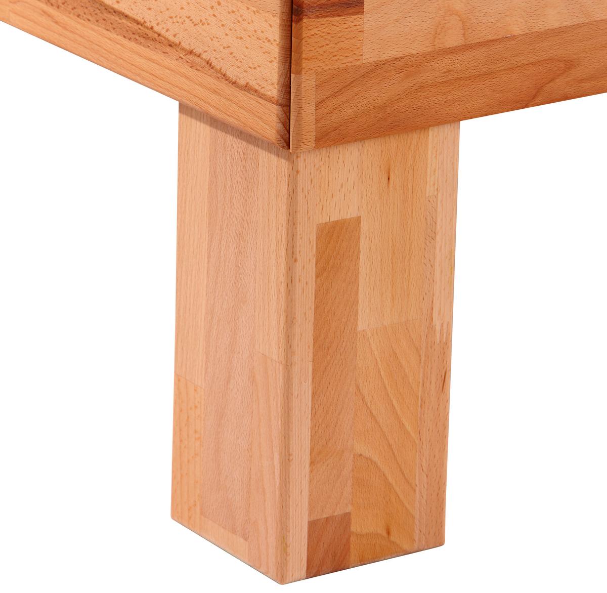 Bett Elisabeth - Kernbuche, KONVENTIONELL, Holz (160/200cm)