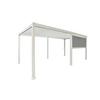 Pavillon-rollo Mirador B: 400 Cm, Wetterfest - Weiß/Grau, MODERN, Textil/Metall (400/250/10cm) - Gardenson
