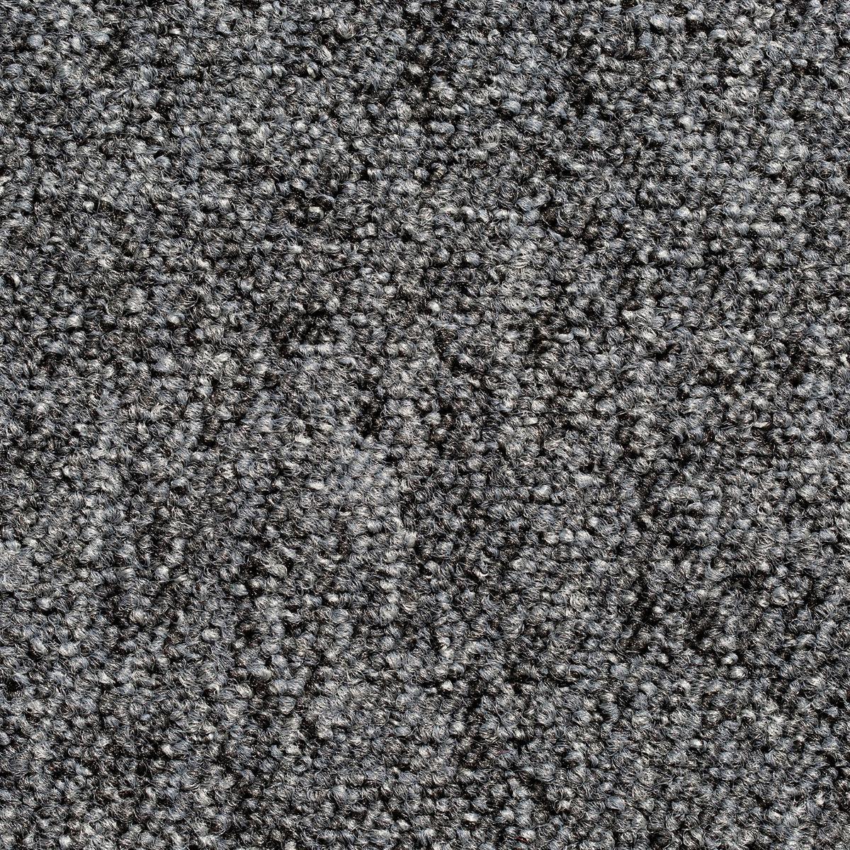 Teppichfliese Dunkelgrau Mustang 50x50 cm Florhöhe 3 mm - Dunkelgrau, Basics, Textil (50/50cm)