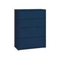 Komoda SPRINGS - tmavě modrá, Moderní, kompozitní dřevo (124,5/121,5/34,9cm)