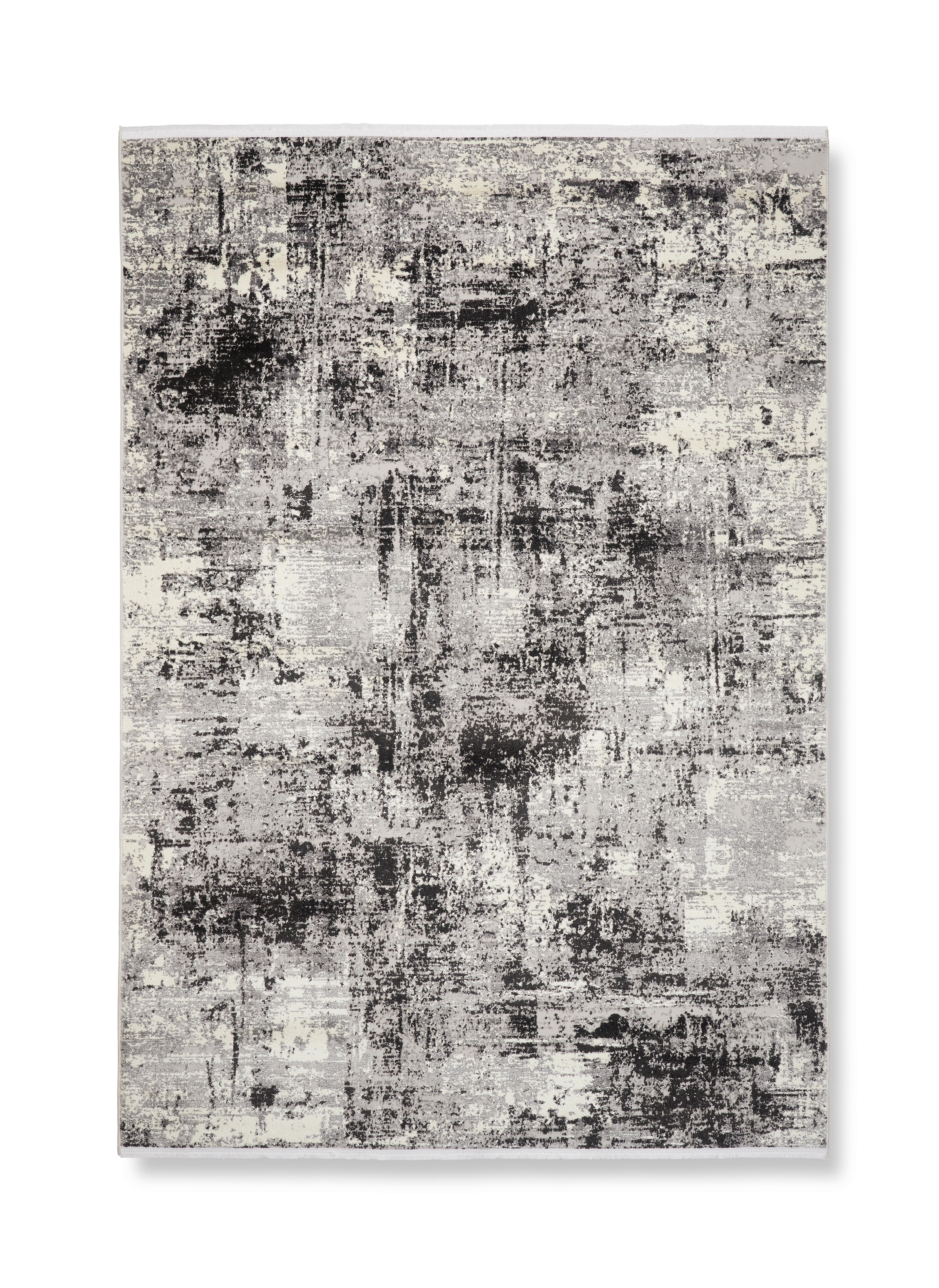 Tkaný Koberec Malik 1, 80/150cm - černá/antracitová, Moderní, textil (80/150cm) - Modern Living
