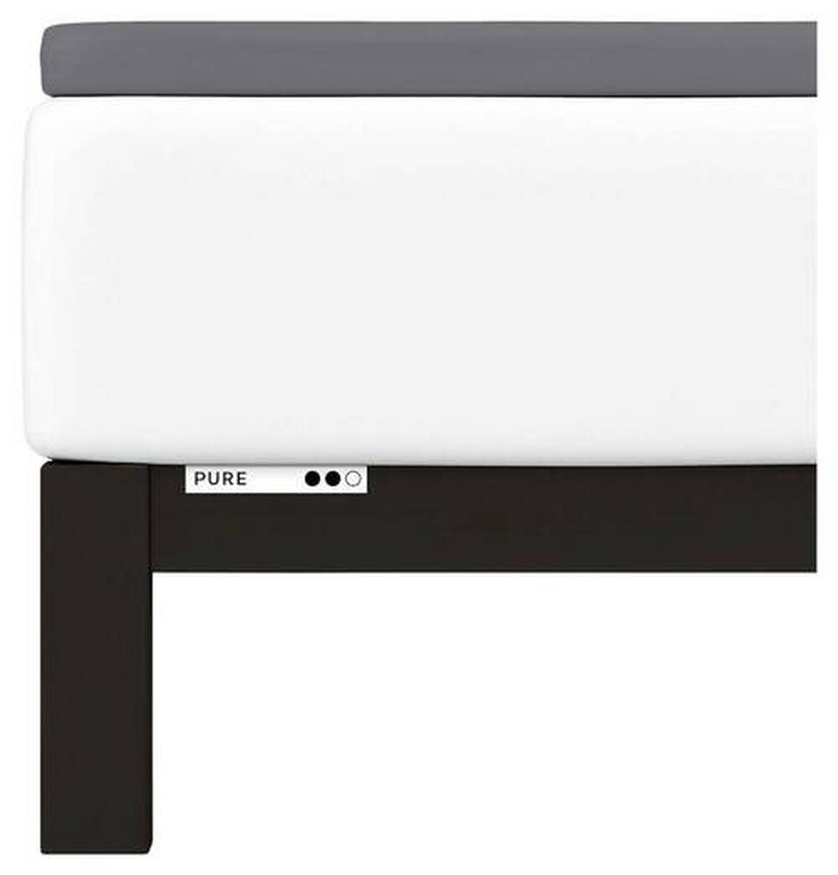 Topper-spannleintuch Pure Topper - Grau, Basics, Textil (90-100/190-220cm) - Schlafgut