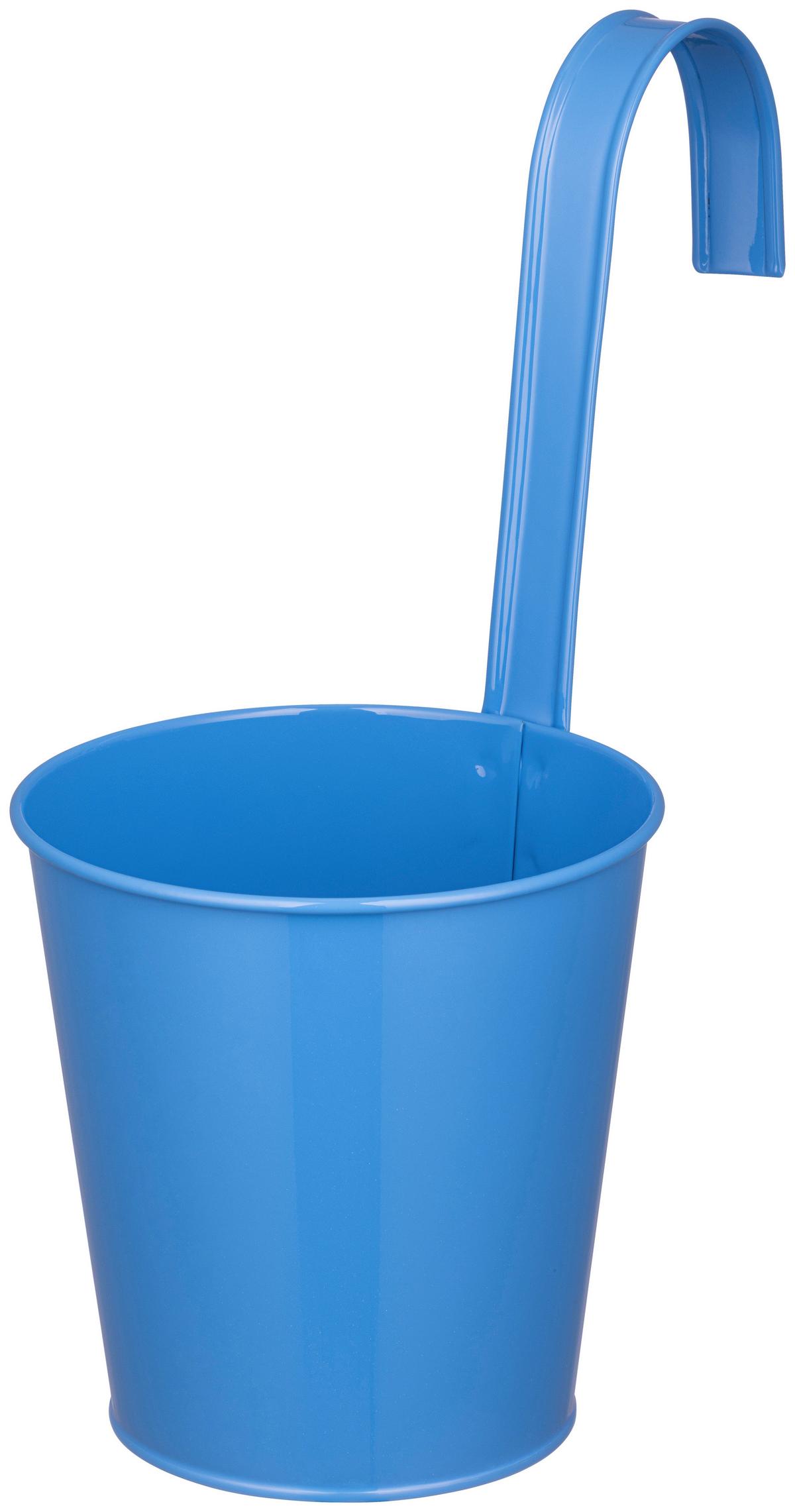 ÜBERTOPF ELIAS - Blau/Gelb, KONVENTIONELL, Metall (13,5/26,5cm) - Ondega