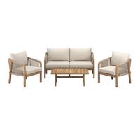 Loungegarnitur Talinn - Akaziefarben, MODERN, Holz (100/65/36cm) - Beldano