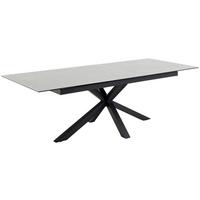 Esstisch ausziehbar Heaven 200-240x100x76cm Schwarz/Weiß - Schwarz/Weiß, Trend, Keramik/Metall (200-240/100/76cm) - MID.YOU