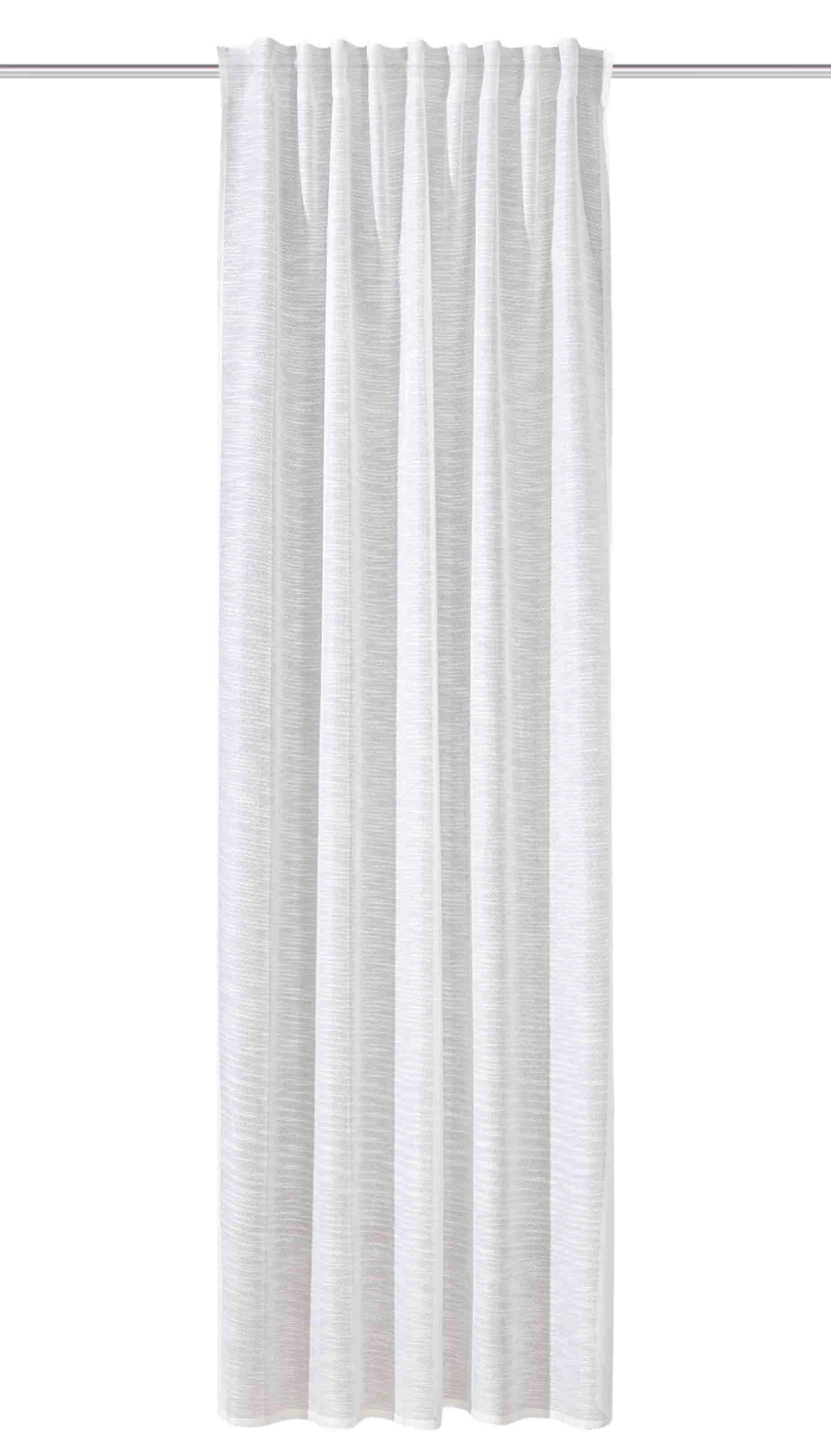 Fertigvorhang Elfi - Weiß, Basics, Textil (135/300cm)