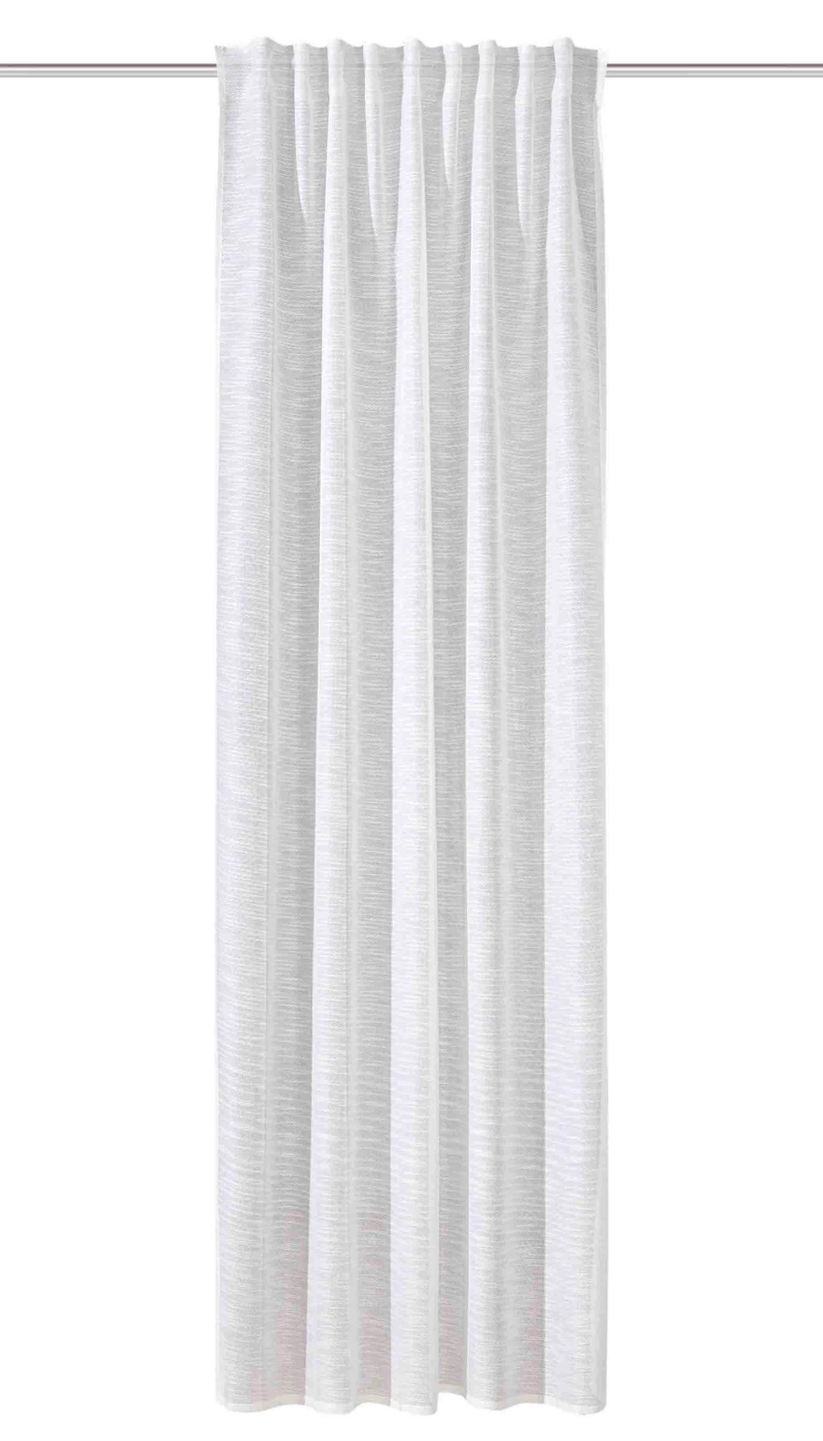 Fertigvorhang Elfi - Weiß, Basics, Textil (135/300cm)