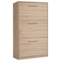 Cipősszekrény Leon 3 - Sonoma tölgy, Basics, faalapú anyag (64/119,7/19cm)