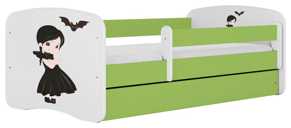 Kinder-/Juniorbett Babydreams inkl. Matratze 80x160 - Birkefarben/Weiß, MODERN, Holz/Holzwerkstoff (80/160cm) - MID.YOU