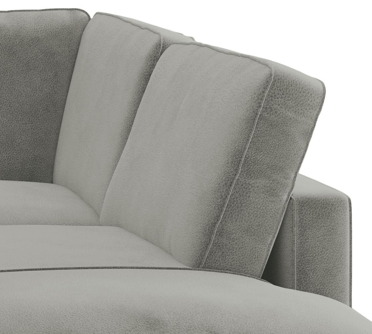 Sitzgarnitur Bali - Schwarz/Grau, Design, Textil (250/202cm) - Livetastic