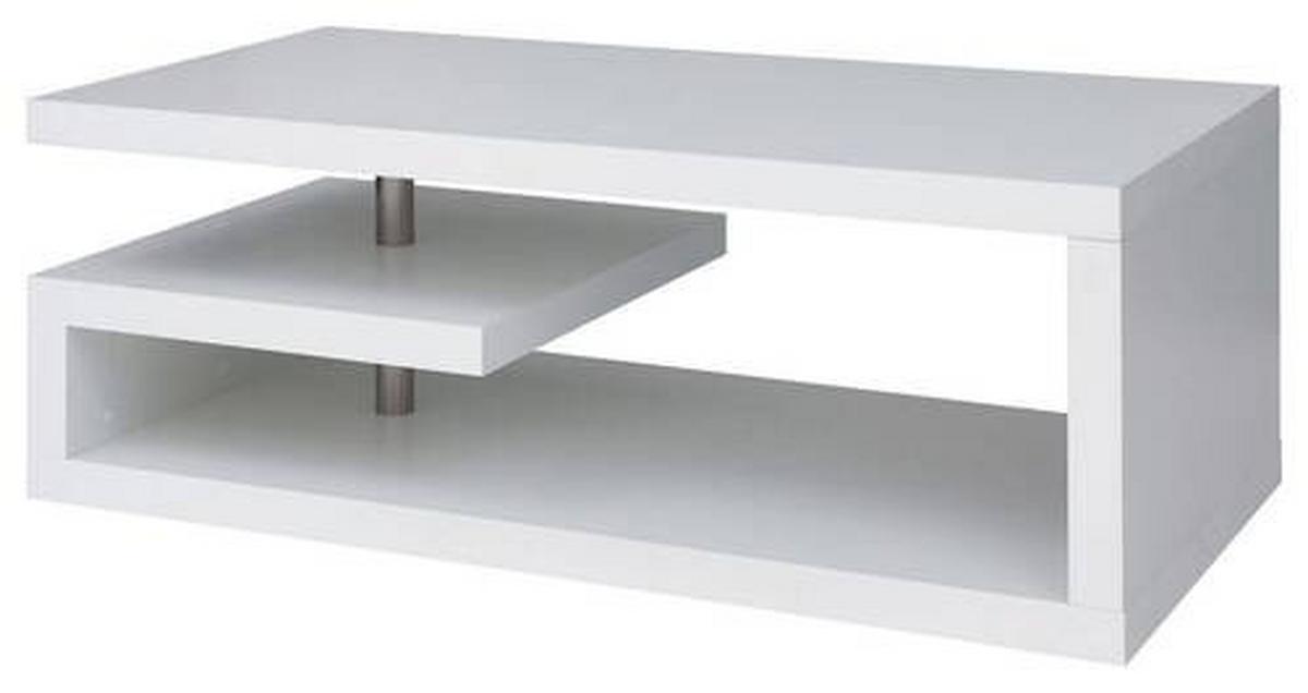 Couchtisch Glimp Coffee Table - Weiß, Design, Holzwerkstoff (120/60/45cm)