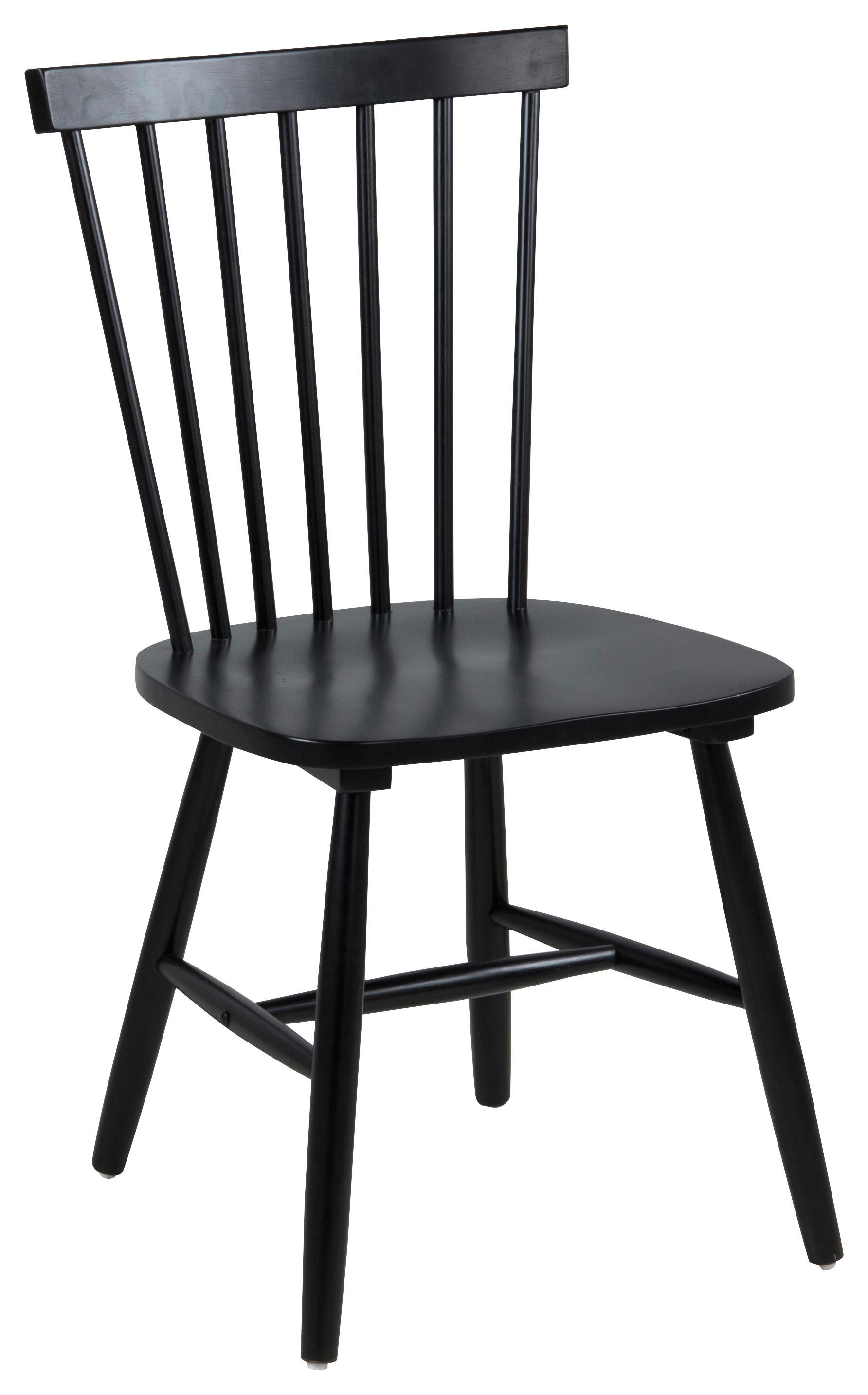 Drevená stolička RIANO čierna lakovaná - čierna, Lifestyle, drevo (49/86/49cm) - Livetastic