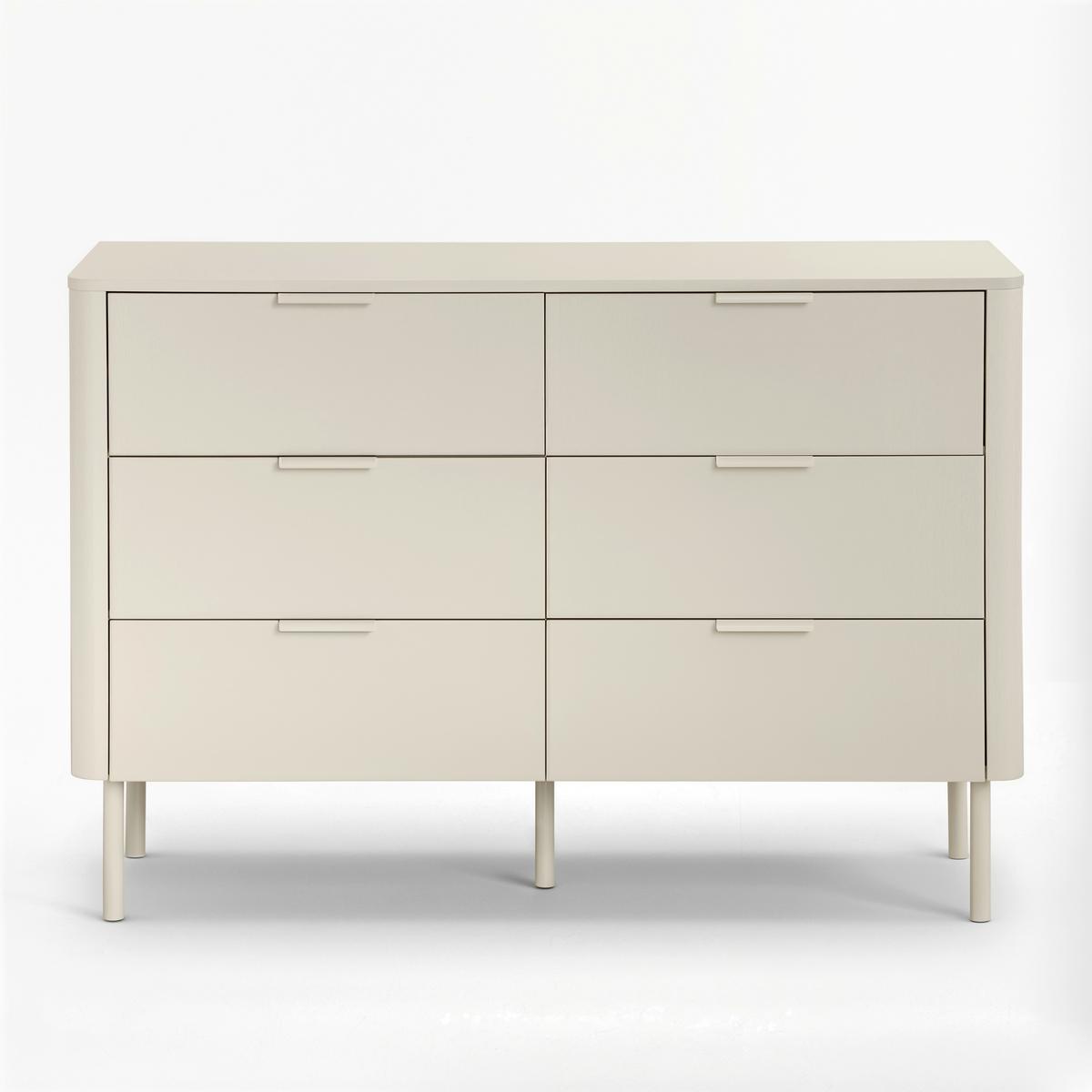 Široká komoda Brenda MDF/Praškovaný kov - kašmírová, Modern, kov/kompozitné drevo (120/85/40cm) - Bessagi Home