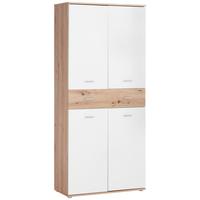 BOTNÍK KÖLN - bílá/barvy dubu, Moderní, kompozitní dřevo/plast (85/190,8/37,7cm)