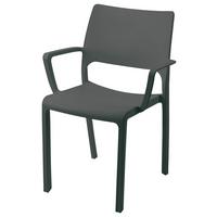 Üvegszállal Erősített Szék Tramontana - antracit, műanyag (57/52,5/82cm)