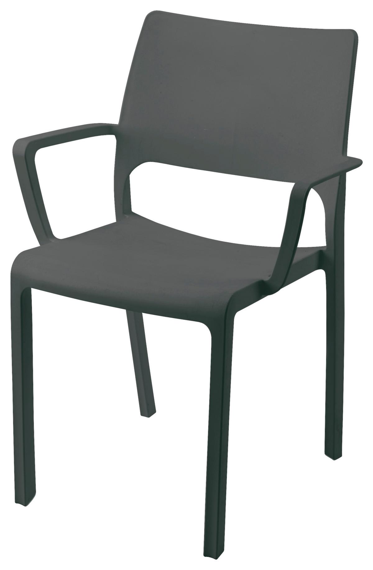 Üvegszállal Erősített Szék Tramontana - antracit, műanyag (57/52,5/82cm)