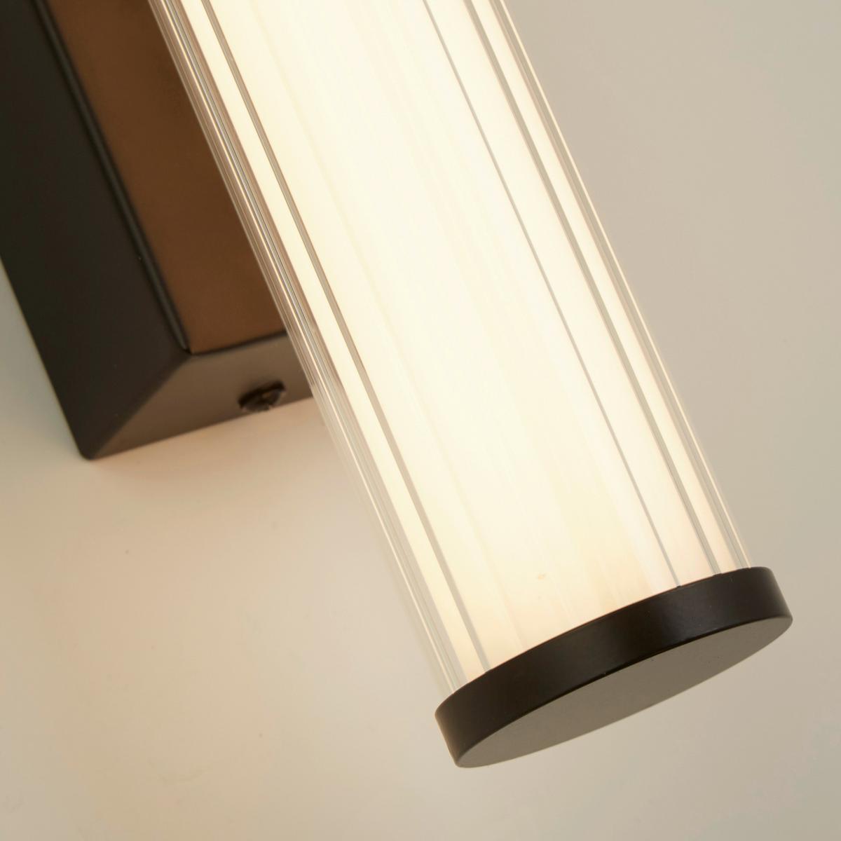 Led Falilámpa 63124-1bk Clamp - fekete, Design, üveg/fém (6/32,5cm) - Searchlight