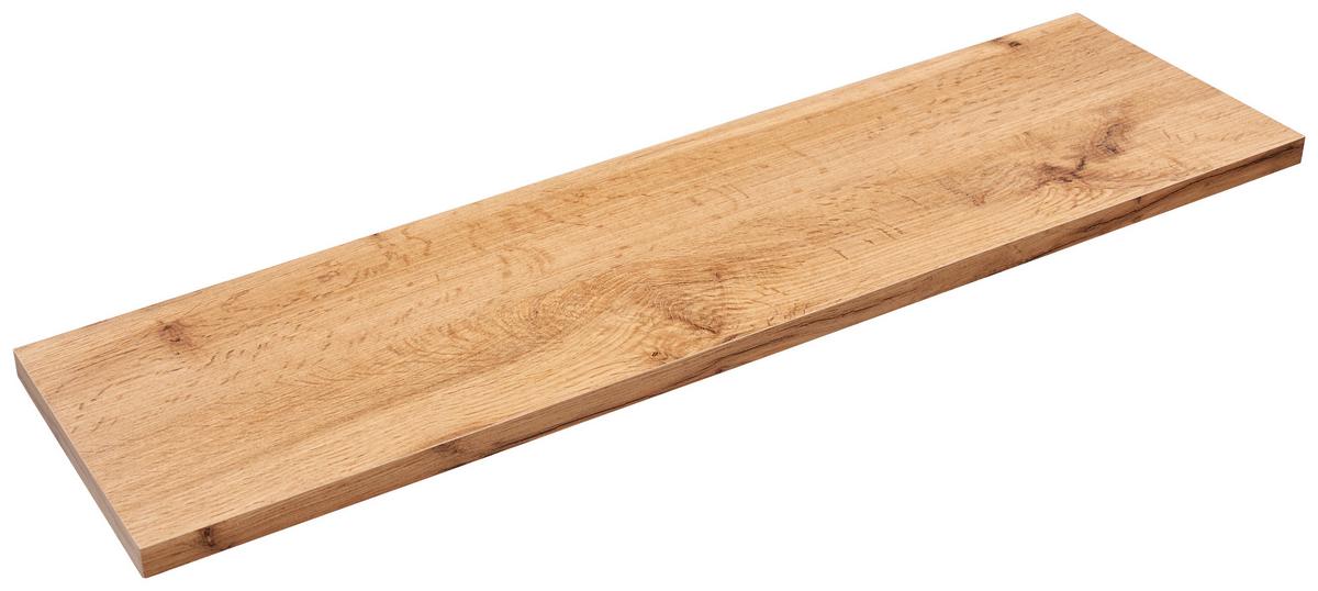 NÁSTĚNNÁ POLICE SKATE 80/20 - barvy dubu, Moderní, kompozitní dřevo (80/1,8/20cm)