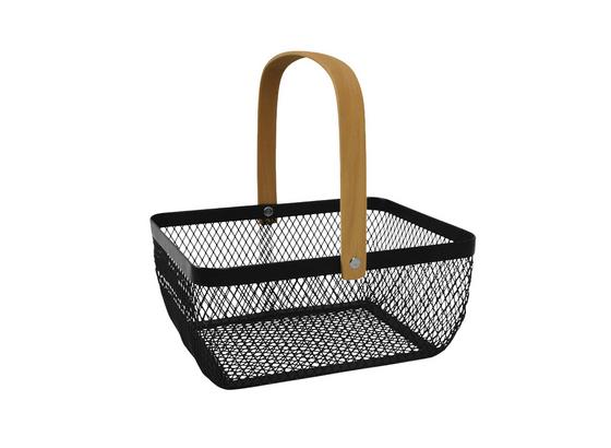 Korb Lovis - Creme/Schwarz, Basics, Metall (23,5/18,5/10cm) - Luca Bessoni Korb Lovis - Creme/Schwarz, Basics, Metall (23,5/18,5/10cm) - Luca Bessoni