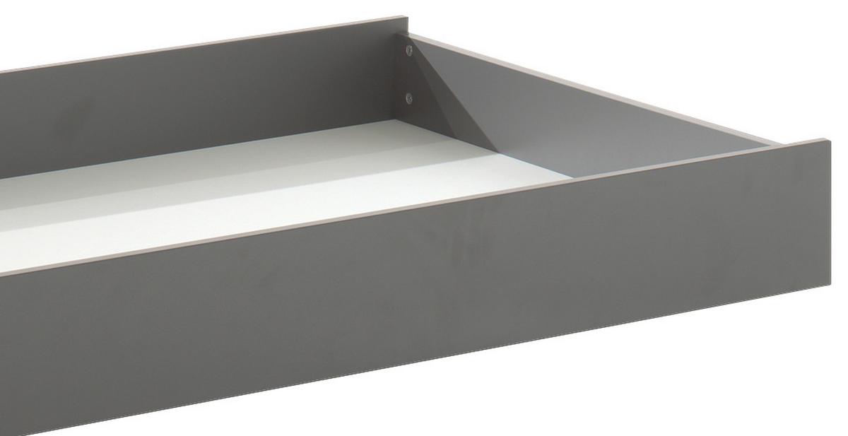 Bettkasten London B: 198 Cm Anthrazit Mit Rollen - Anthrazit, MODERN, Holzwerkstoff (198/17,5/93,7cm) - MID.YOU