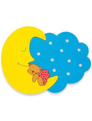Kinderwandleuchte 1010108 Mond - Basics, Holzwerkstoff (22,5/30/12cm)