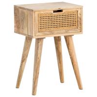 Nachtkästchen Naturfarben, B: 40 cm - Naturfarben/Braun, LIFESTYLE, Holz (40/60/30cm) - MID.YOU