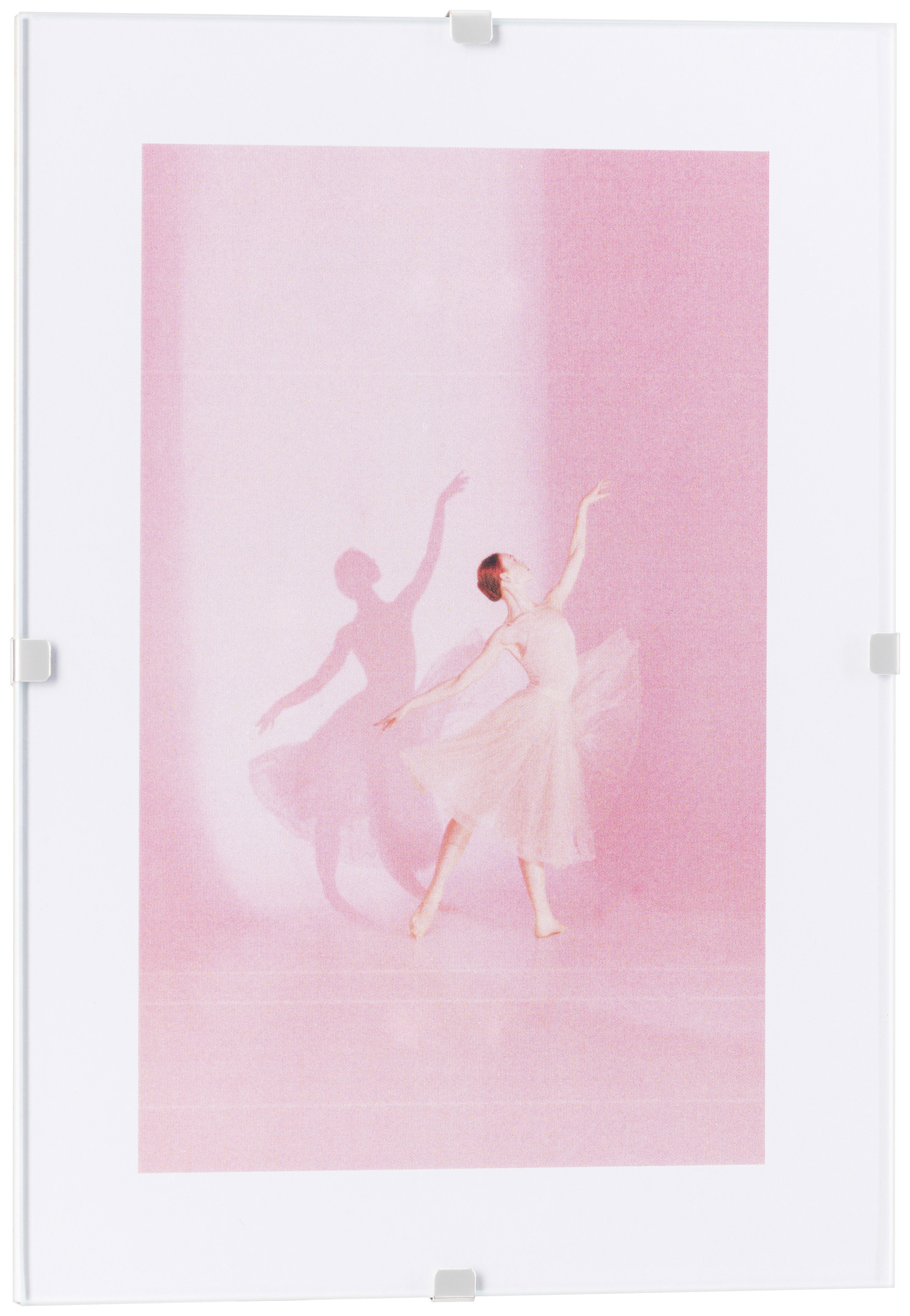 Cliprahmen Manfred - Transparent, KONVENTIONELL, Glas/Papier (10,5/15cm) - Luca Bessoni