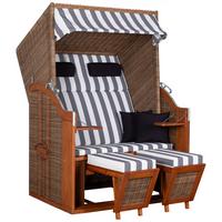 Strandkorb Pure Braun - Braun, LIFESTYLE, Holz/Textil (120/160/80cm)
