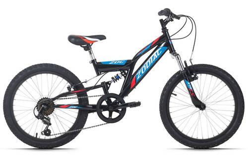 Kinderfahrrad 20 Zoll Zodiac 6 Gänge - Blau/Rot, Basics, Metall (180/70/80cm) - KS Cycling