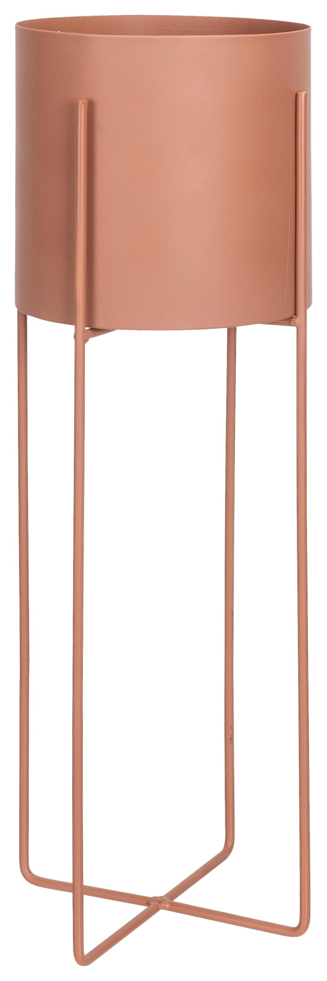 Obal na květináč Cross, 25/70cm - terracotta, kov (25/70cm) - Modern Living