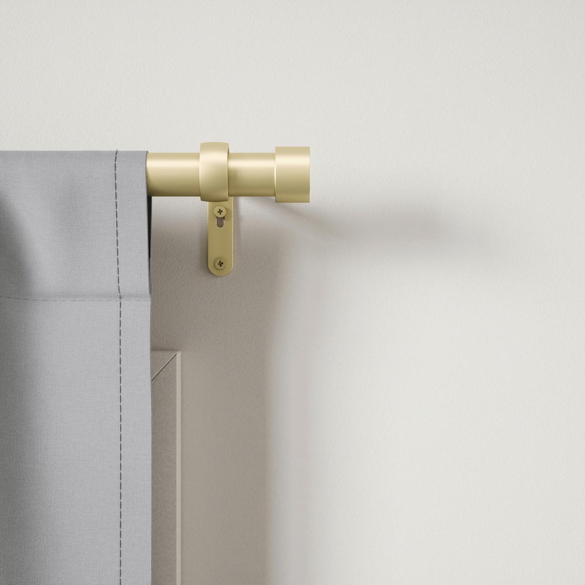 Vorhangstangenset Cappa Goldfarben L: 168-305 cm - Goldfarben, KONVENTIONELL, Kunststoff/Metall (168-305cm) - Umbra