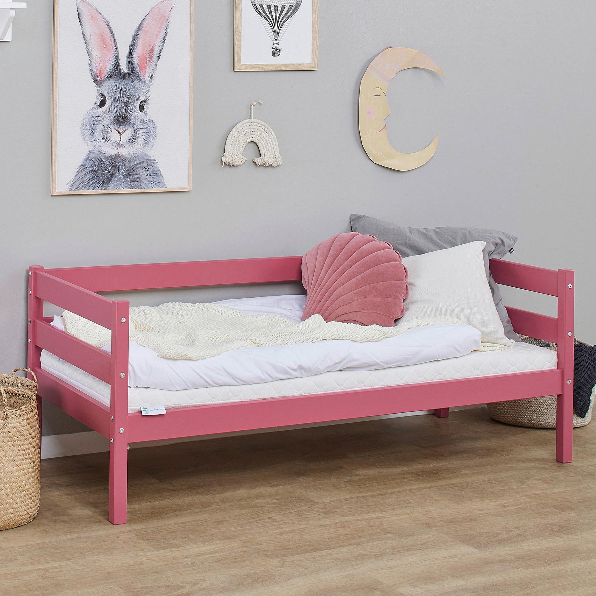 Kinder-/jugendbett Comfort Pink, Lf: 70x160 Cm - Pink, MODERN, Holz (70/160cm) - MID.YOU