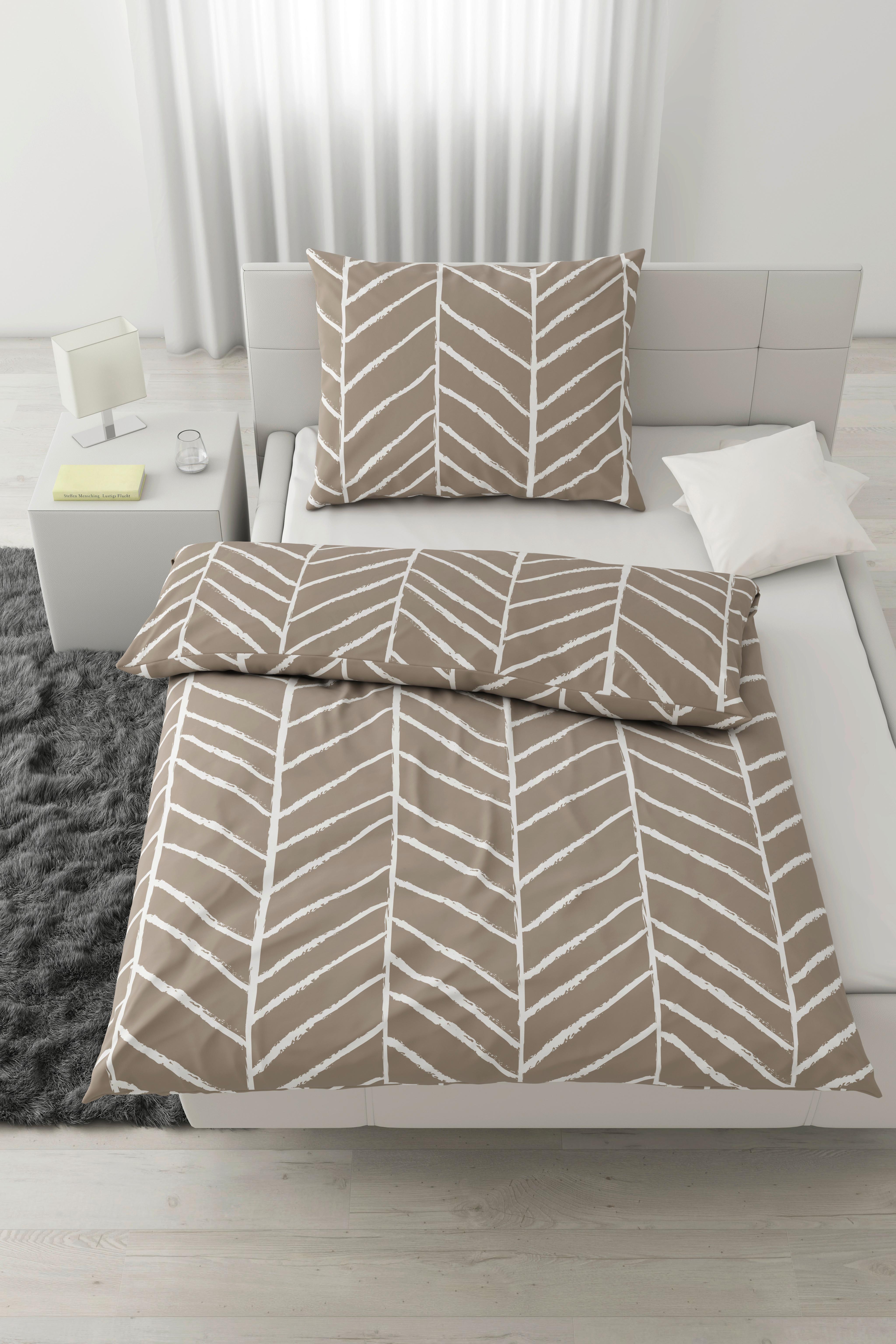 POVLEČENÍ Marble, 140/200cm, béžová - béžová, Konvenční, textil (140/200cm) - Modern Living