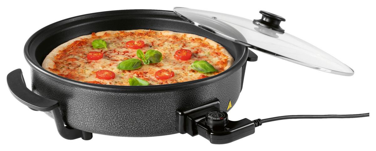 Party-pfanne Elektrisch 12316 Party-Pfanne Elektrisch - Schwarz, Basics, Glas/Kunststoff (41/45/17,5cm)