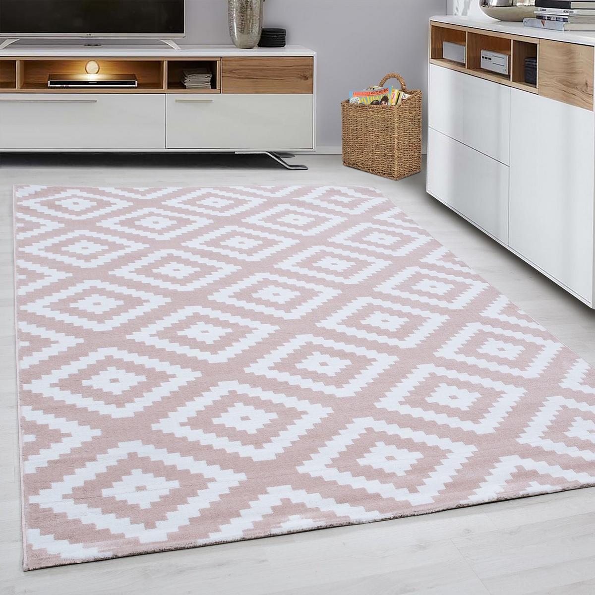Tkaný koberec 120x170 cm - pink, Konventionell, textil (120/170cm) - Novel