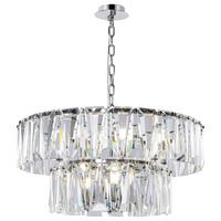 Pendelleuchte Puntes - Chromfarben, Basics, Glas/Metall (68/37/68cm) - MAYTONI