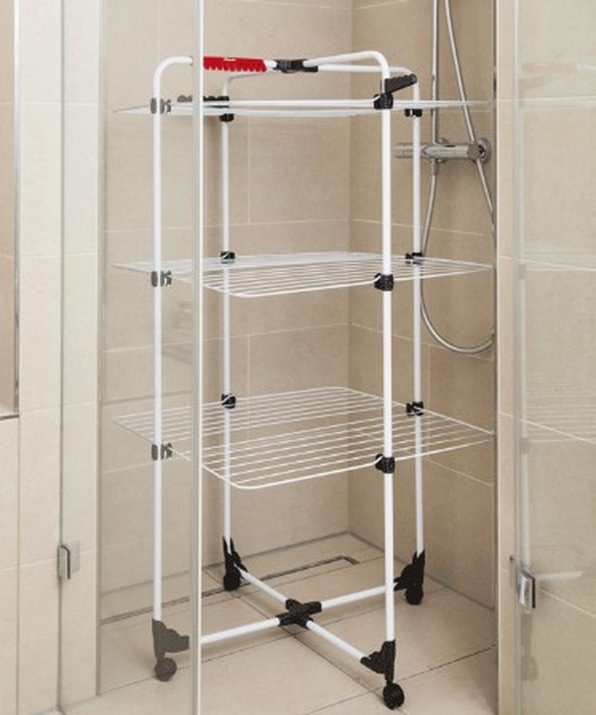 Vertikálny sušiak na bielizeň MIXER 3 - biela, Basics, kov (5/127,5/71cm) - Vileda