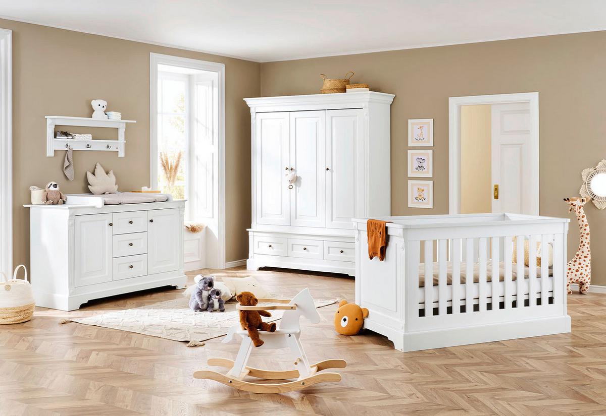 Babyzimmer 103467xgw Emilia - Weiß, Trend, Holzwerkstoff - Pinolino