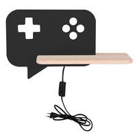 Kinderwandleuchte 21-19684 Console - Schwarz, Basics, Holz/Holzwerkstoff (36/12/20cm)