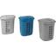 Wäschetonne Jaro - Blau/Dunkelgrau, Kunststoff (48l) - Homezone